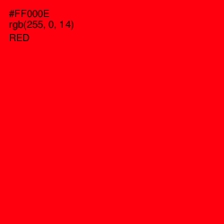 #FF000E - Red Color Image