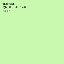 #C8F9AE - Reef Color Image