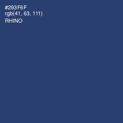 #293F6F - Rhino Color Image