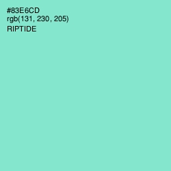 #83E6CD - Riptide Color Image