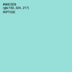 #96E0D9 - Riptide Color Image