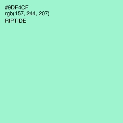 #9DF4CF - Riptide Color Image