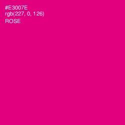 #E3007E - Rose Color Image