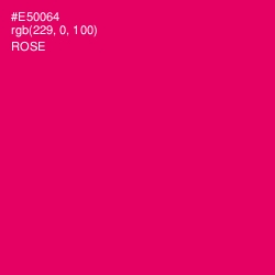 #E50064 - Rose Color Image