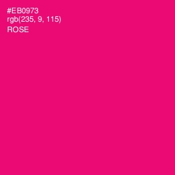 #EB0973 - Rose Color Image