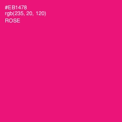#EB1478 - Rose Color Image