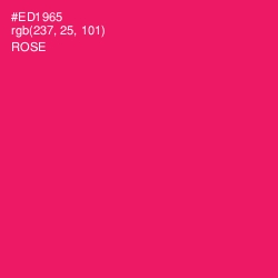 #ED1965 - Rose Color Image