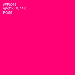 #FF0075 - Rose Color Image