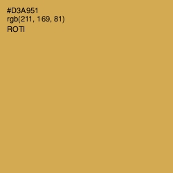 #D3A951 - Roti Color Image