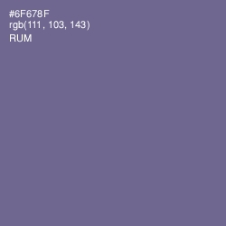 #6F678F - Rum Color Image