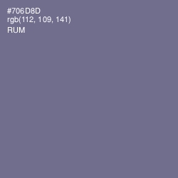 #706D8D - Rum Color Image