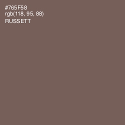 #765F58 - Russett Color Image