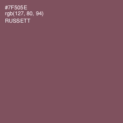 #7F505E - Russett Color Image