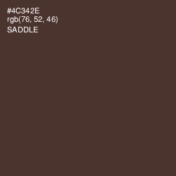 #4C342E - Saddle Color Image