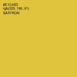 #E1C43D - Saffron Color Image