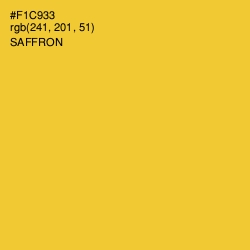 #F1C933 - Saffron Color Image