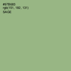 #97B683 - Sage Color Image