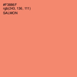 #F3886F - Salmon Color Image