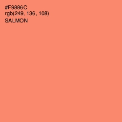 #F9886C - Salmon Color Image