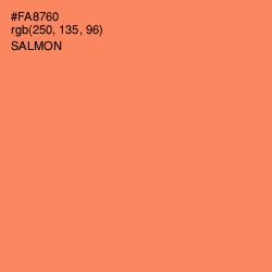 #FA8760 - Salmon Color Image