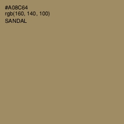 #A08C64 - Sandal Color Image
