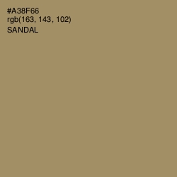 #A38F66 - Sandal Color Image