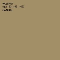 #A38F67 - Sandal Color Image