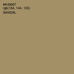 #A49067 - Sandal Color Image