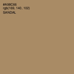 #A98C66 - Sandal Color Image
