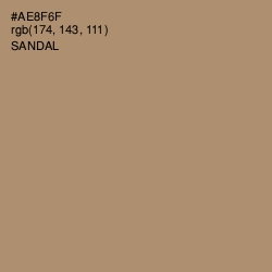 #AE8F6F - Sandal Color Image