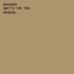 #AE946D - Sandal Color Image