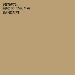 #B79F72 - Sandrift Color Image