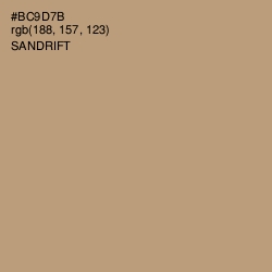 #BC9D7B - Sandrift Color Image