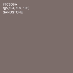 #7C6D6A - Sandstone Color Image