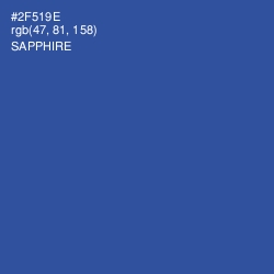 #2F519E - Sapphire Color Image