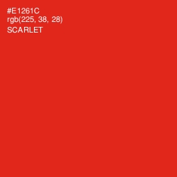 #E1261C - Scarlet Color Image