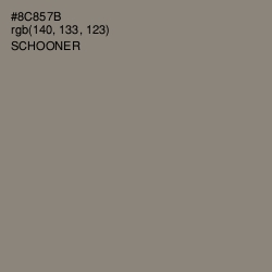 #8C857B - Schooner Color Image