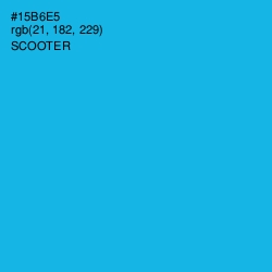 #15B6E5 - Scooter Color Image