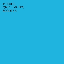 #1FB3E0 - Scooter Color Image