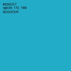 #22ACC7 - Scooter Color Image