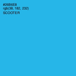 #26B6E8 - Scooter Color Image