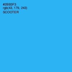#2BB3F3 - Scooter Color Image