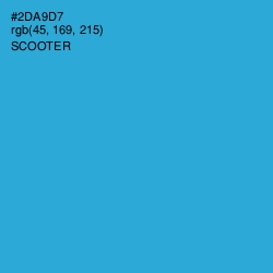 #2DA9D7 - Scooter Color Image