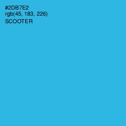 #2DB7E2 - Scooter Color Image