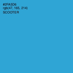 #2FA5D6 - Scooter Color Image