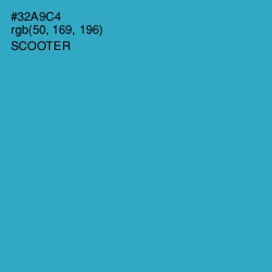 #32A9C4 - Scooter Color Image
