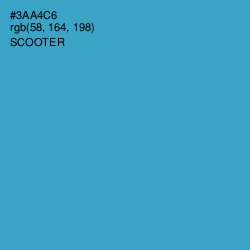 #3AA4C6 - Scooter Color Image