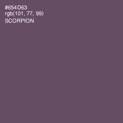 #654D63 - Scorpion Color Image