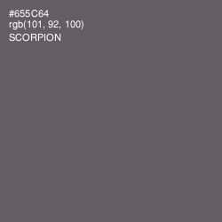 #655C64 - Scorpion Color Image
