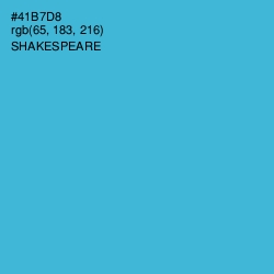 #41B7D8 - Shakespeare Color Image